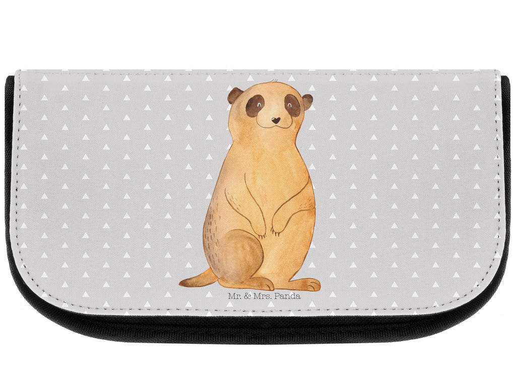 Kosmetiktasche Erdmännchen Kosmetikbeutel, Kulturtasche, Kulturbeutel, Schminktasche, Make-Up Tasche, Afrika, Wildtiere, Erdmännchen, Reisen, Spruch, Weltreise, Afrikareise, Roadtrip, Traveling