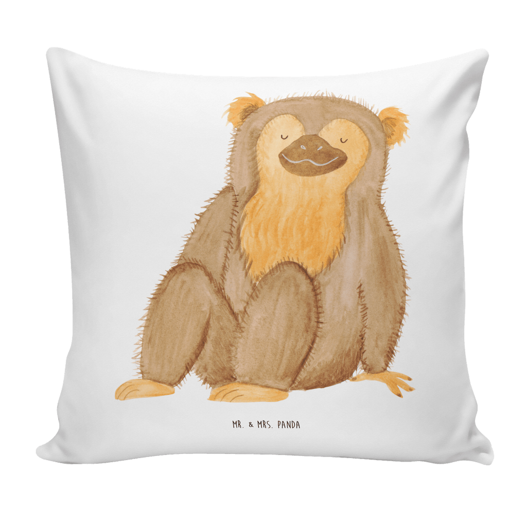 40x40 Kissen Affe Kissenhülle, Kopfkissen, Sofakissen, Dekokissen, Motivkissen, Afrika, Wildtiere, Affe, Äffchen, Affen, Selbstliebe, Respekt, Motivation, Selbstachtung, Liebe, Selbstbewusstsein, Selfcare