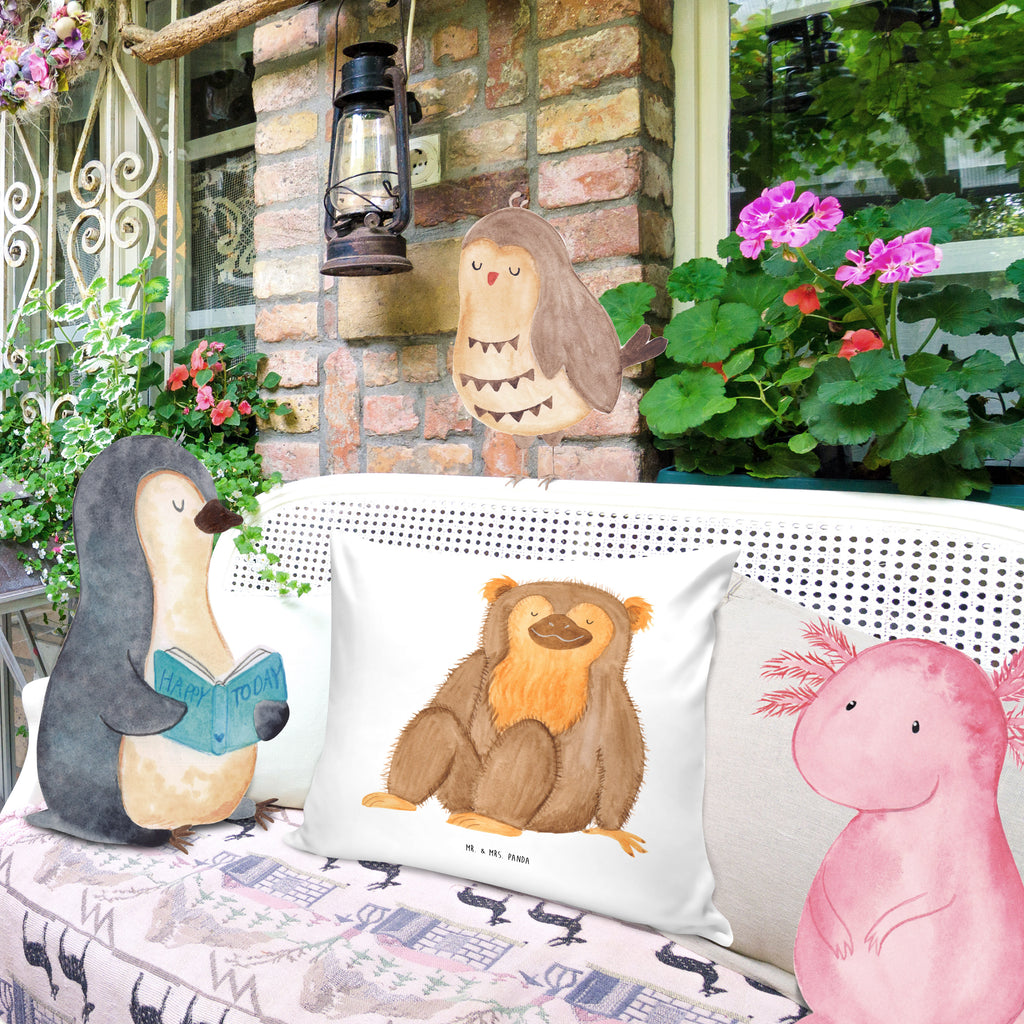 40x40 Kissen Affe Kissenhülle, Kopfkissen, Sofakissen, Dekokissen, Motivkissen, Afrika, Wildtiere, Affe, Äffchen, Affen, Selbstliebe, Respekt, Motivation, Selbstachtung, Liebe, Selbstbewusstsein, Selfcare