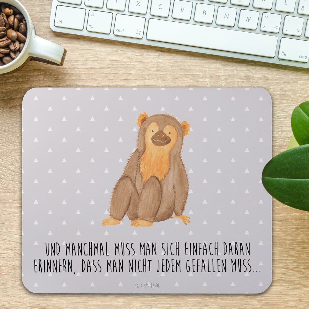 Mauspad Affe Mousepad, Computer zubehör, Büroausstattung, PC Zubehör, Arbeitszimmer, Mauspad, Einzigartiges Mauspad, Designer Mauspad, Afrika, Wildtiere, Affe, Äffchen, Affen, Selbstliebe, Respekt, Motivation, Selbstachtung, Liebe, Selbstbewusstsein, Selfcare