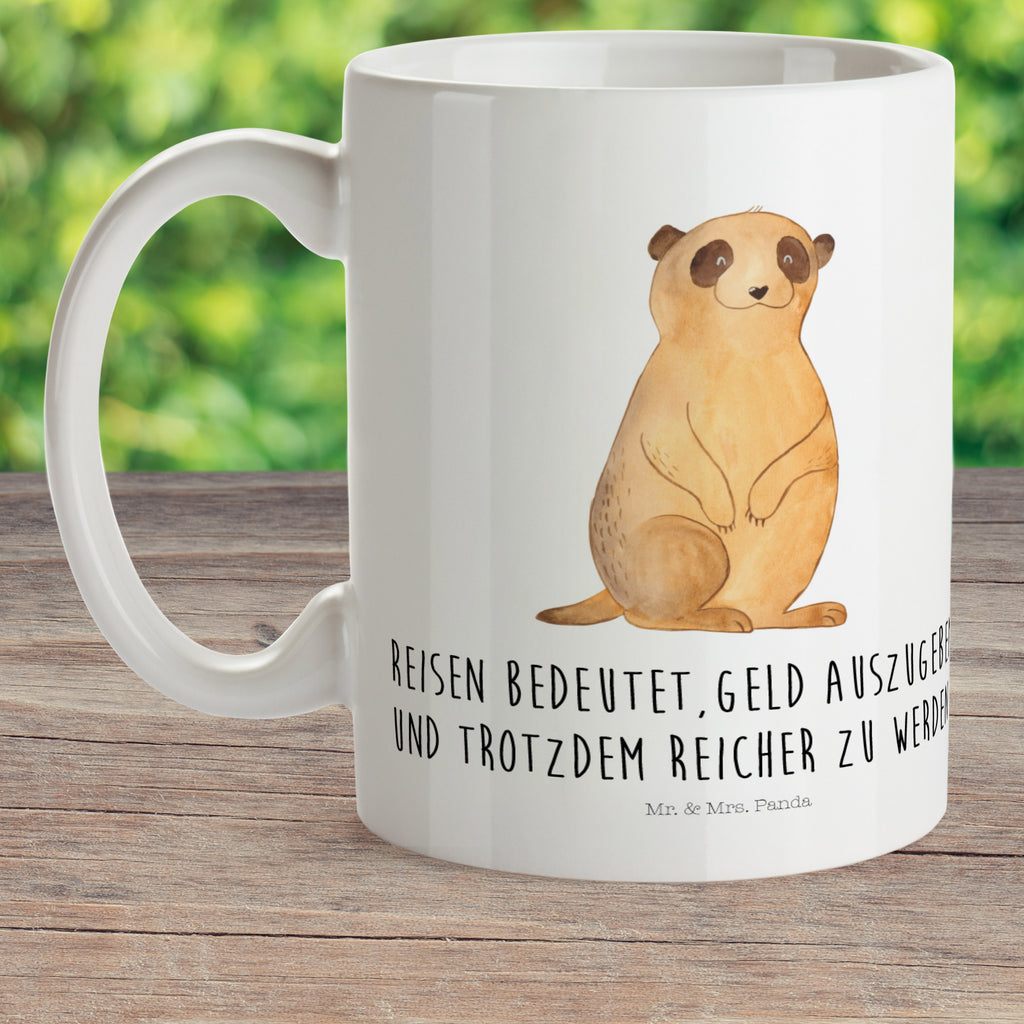 Kindertasse Erdmännchen Kunststoff Tasse, Kindergarten, Tasse, Trinkbecher, Camping Becher, Kaffeetasse, Kunststoffbecher, Kindergartenbecher, Outdoorgeschirr, Kunststoffgeschirr, Reisebecher, Reisetasse, Kinderbecher, Afrika, Wildtiere, Erdmännchen, Reisen, Spruch, Weltreise, Afrikareise, Roadtrip, Traveling