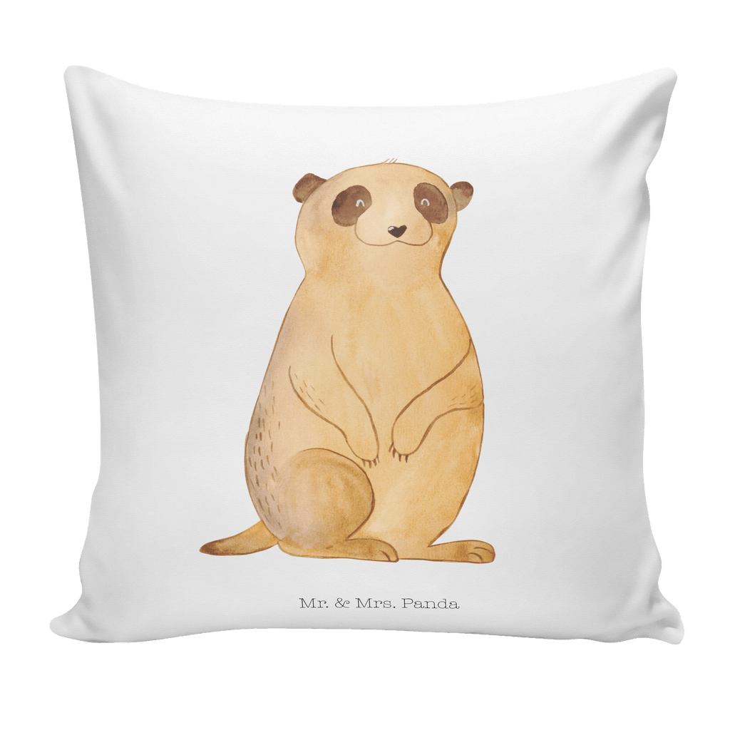 40x40 Kissen Erdmännchen Kissenhülle, Kopfkissen, Sofakissen, Dekokissen, Motivkissen, Afrika, Wildtiere, Erdmännchen, Reisen, Spruch, Weltreise, Afrikareise, Roadtrip, Traveling