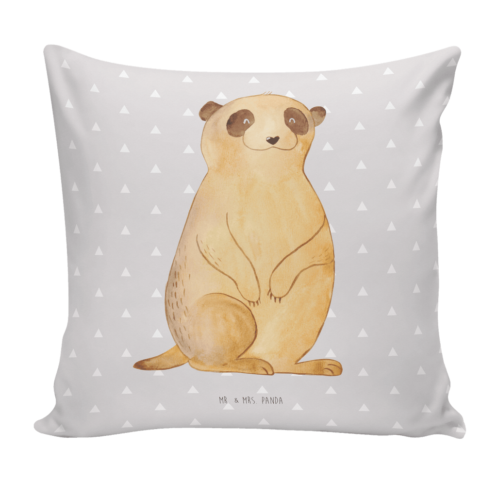 40x40 Kissen Erdmännchen Kissenhülle, Kopfkissen, Sofakissen, Dekokissen, Motivkissen, Afrika, Wildtiere, Erdmännchen, Reisen, Spruch, Weltreise, Afrikareise, Roadtrip, Traveling