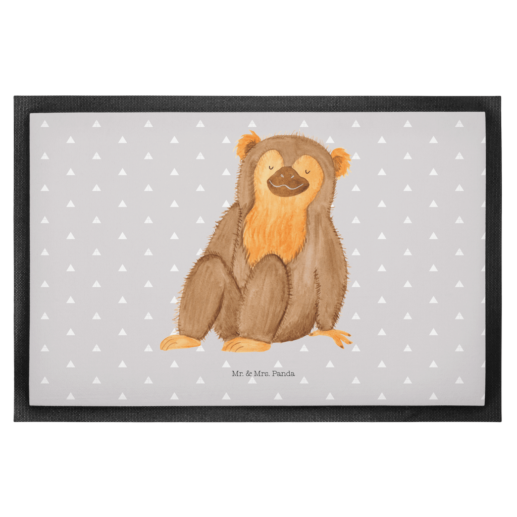 Fußmatte Affe Affe, Äffchen, Affen, Selbstliebe, Respekt, Motivation, Selbstachtung, Liebe, Selbstbewusstsein, Selfcare	 Türvorleger, Schmutzmatte, Fußabtreter, Matte, Schmutzfänger, Fußabstreifer, Schmutzfangmatte, Türmatte, Motivfußmatte,  Haustürmatte, Vorleger  Afrika, Wildtiere