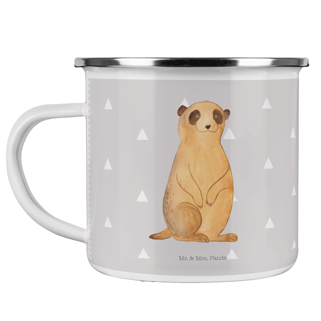 Camping Emaille Tasse Erdmännchen Campingtasse, Trinkbecher, Metalltasse, Outdoor Tasse, Emaille Trinkbecher, Blechtasse Outdoor, Emaille Campingbecher, Edelstahl Trinkbecher, Metalltasse für Camping, Kaffee Blechtasse, Camping Tasse Metall, Afrika, Wildtiere, Erdmännchen, Reisen, Spruch, Weltreise, Afrikareise, Roadtrip, Traveling