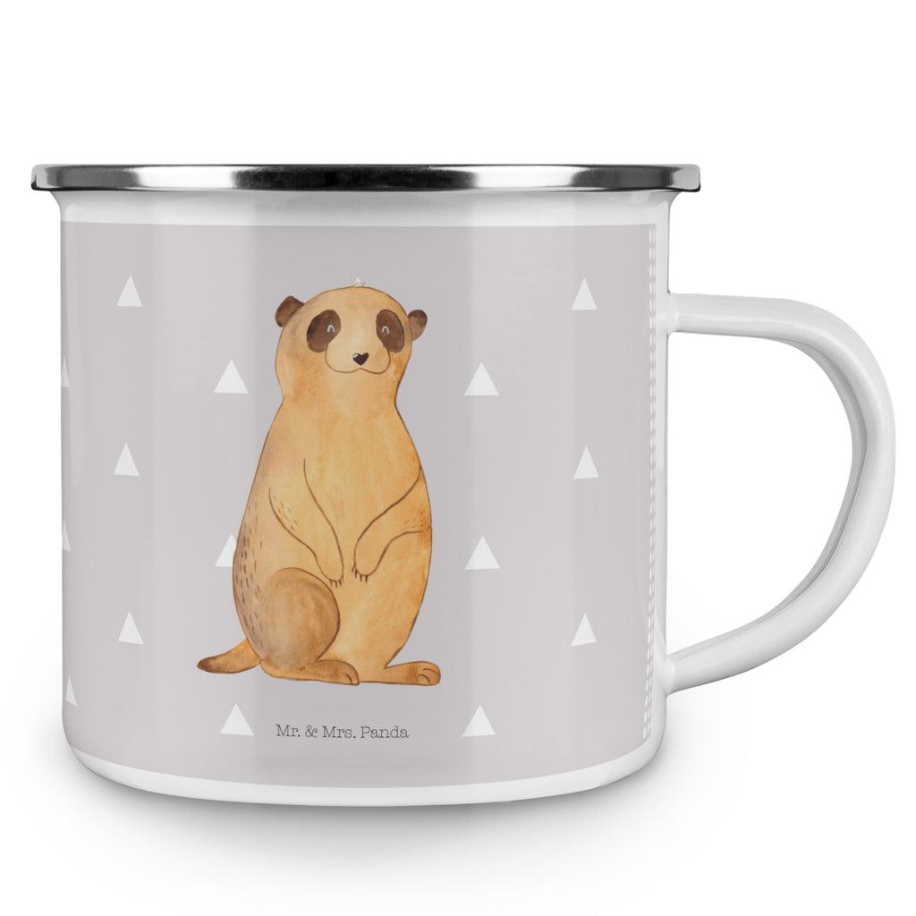 Camping Emaille Tasse Erdmännchen Campingtasse, Trinkbecher, Metalltasse, Outdoor Tasse, Emaille Trinkbecher, Blechtasse Outdoor, Emaille Campingbecher, Edelstahl Trinkbecher, Metalltasse für Camping, Kaffee Blechtasse, Camping Tasse Metall, Afrika, Wildtiere, Erdmännchen, Reisen, Spruch, Weltreise, Afrikareise, Roadtrip, Traveling