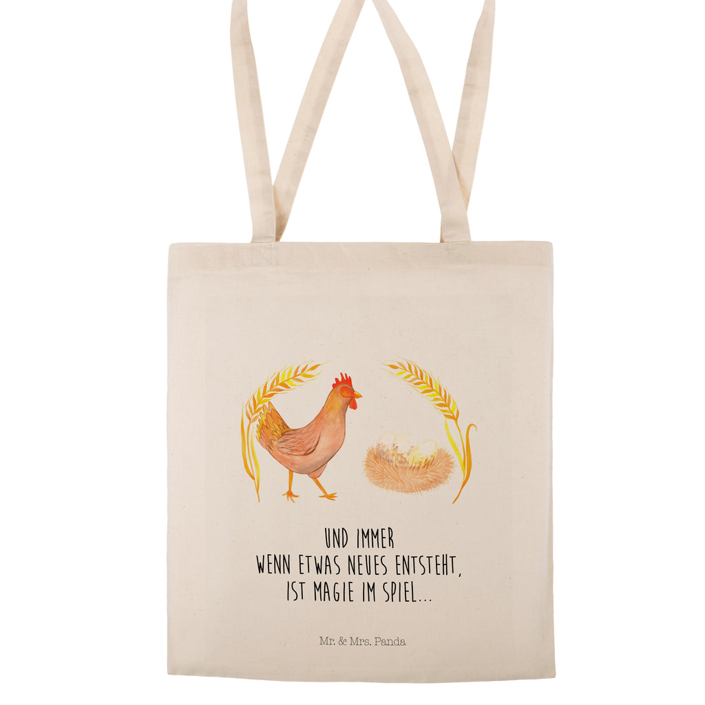 Tragetasche Huhn stolz Beuteltasche, Beutel, Einkaufstasche, Jutebeutel, Stoffbeutel, Bauernhof, Hoftiere, Landwirt, Landwirtin, Hahn, Henne, Hühner, Eier, Hof, Landleben, Motivation, Geburt, Magie, Spruch, Schwangerschaft