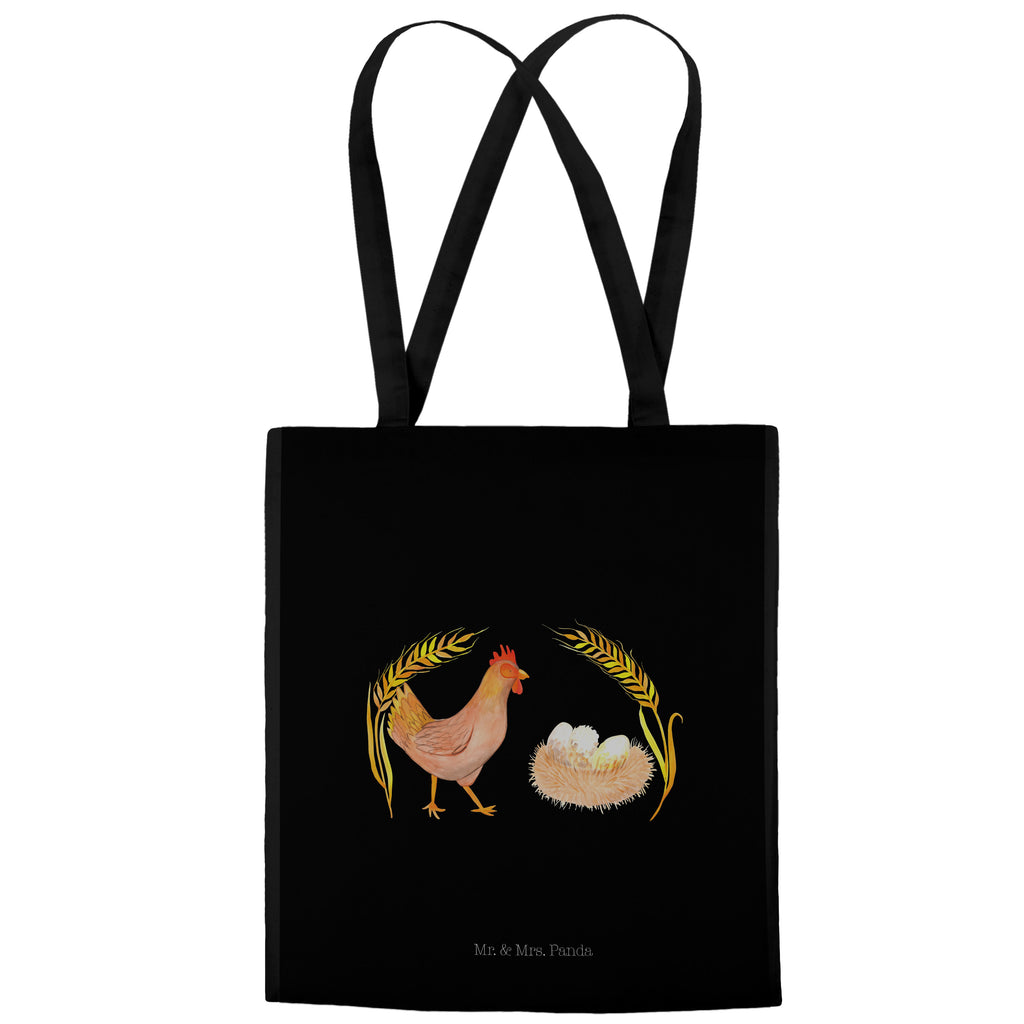 Tragetasche Huhn stolz Beuteltasche, Beutel, Einkaufstasche, Jutebeutel, Stoffbeutel, Bauernhof, Hoftiere, Landwirt, Landwirtin, Hahn, Henne, Hühner, Eier, Hof, Landleben, Motivation, Geburt, Magie, Spruch, Schwangerschaft