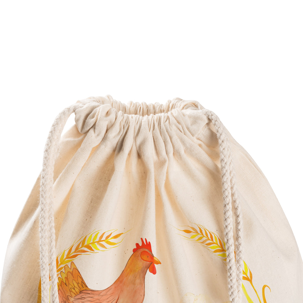 Sportbeutel Huhn stolz Turnbeutel, Beutel, Sporttasche, Tasche, Stoffbeutel, Bauernhof, Hoftiere, Landwirt, Landwirtin, Hahn, Henne, Hühner, Eier, Hof, Landleben, Motivation, Geburt, Magie, Spruch, Schwangerschaft