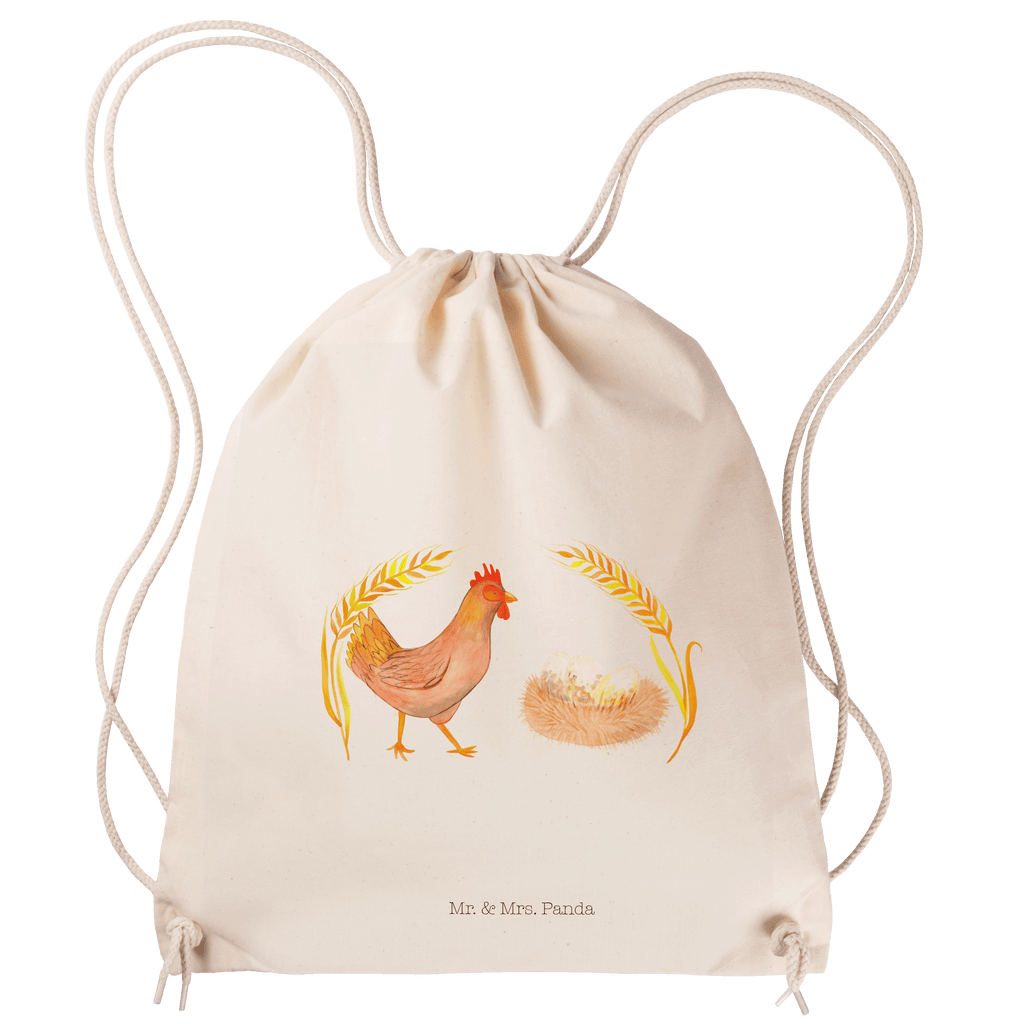 Sportbeutel Huhn stolz Turnbeutel, Beutel, Sporttasche, Tasche, Stoffbeutel, Bauernhof, Hoftiere, Landwirt, Landwirtin, Hahn, Henne, Hühner, Eier, Hof, Landleben, Motivation, Geburt, Magie, Spruch, Schwangerschaft