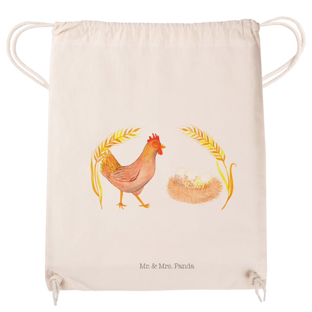 Sportbeutel Huhn stolz Turnbeutel, Beutel, Sporttasche, Tasche, Stoffbeutel, Bauernhof, Hoftiere, Landwirt, Landwirtin, Hahn, Henne, Hühner, Eier, Hof, Landleben, Motivation, Geburt, Magie, Spruch, Schwangerschaft