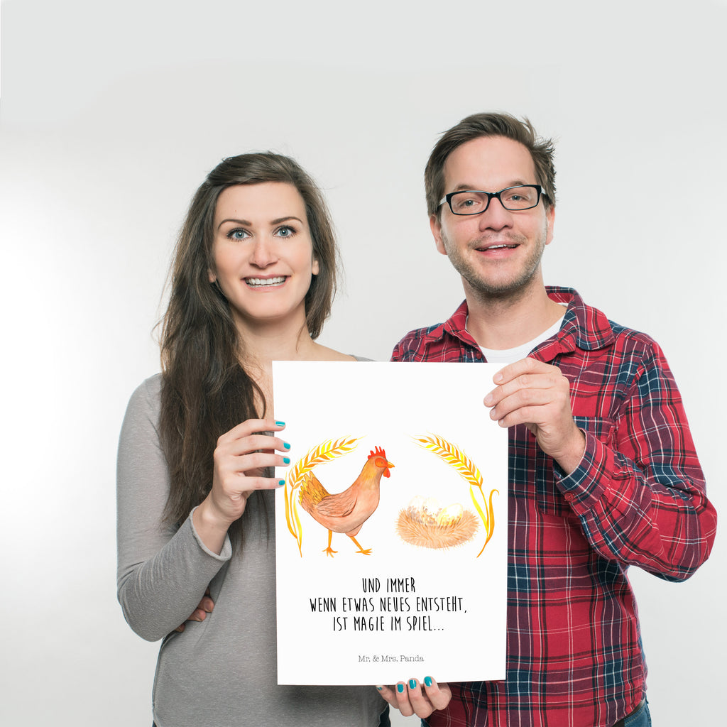 Poster Huhn stolz Poster, Wandposter, Bild, Wanddeko, Küchenposter, Kinderposter, Wanddeko Bild, Raumdekoration, Wanddekoration, Handgemaltes Poster, Mr. & Mrs. Panda Poster, Designposter, Kunstdruck, Posterdruck, Bauernhof, Hoftiere, Landwirt, Landwirtin, Hahn, Henne, Hühner, Eier, Hof, Landleben, Motivation, Geburt, Magie, Spruch, Schwangerschaft