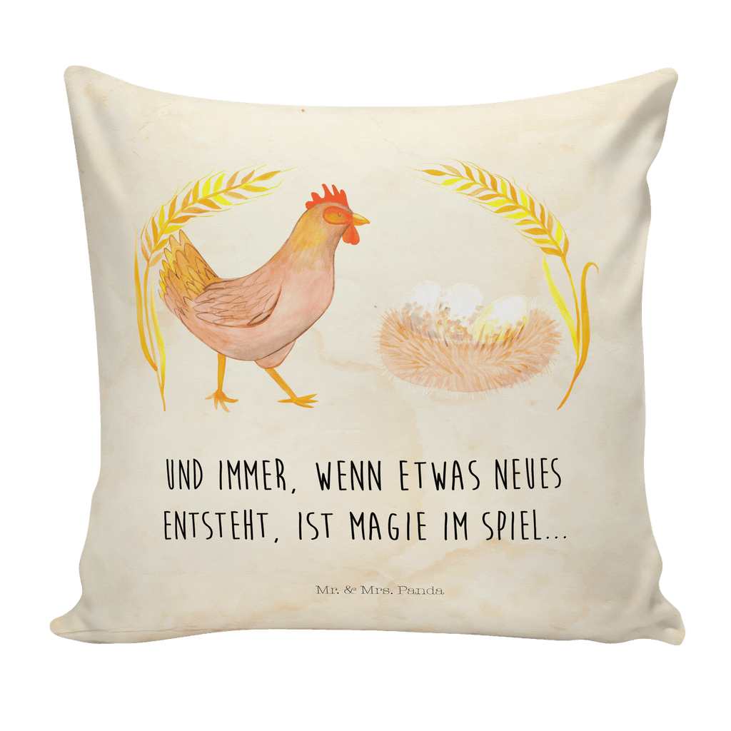 40x40 Kissen Huhn stolz Kissenhülle, Kopfkissen, Sofakissen, Dekokissen, Motivkissen, Bauernhof, Hoftiere, Landwirt, Landwirtin, Hahn, Henne, Hühner, Eier, Hof, Landleben, Motivation, Geburt, Magie, Spruch, Schwangerschaft