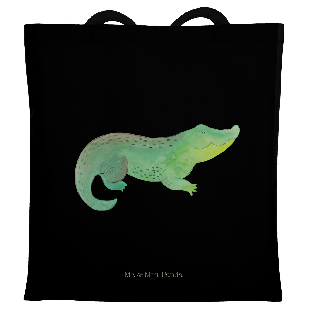 Tragetasche Krokodil Beuteltasche, Beutel, Einkaufstasche, Jutebeutel, Stoffbeutel, Meerestiere, Meer, Urlaub, Krokodil, Krokodile, verrückt sein, spontan sein, Abenteuerlust, Reiselust, Freundin, beste Freundin, Lieblingsmensch