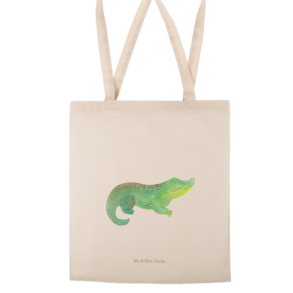 Tragetasche Krokodil Beuteltasche, Beutel, Einkaufstasche, Jutebeutel, Stoffbeutel, Meerestiere, Meer, Urlaub, Krokodil, Krokodile, verrückt sein, spontan sein, Abenteuerlust, Reiselust, Freundin, beste Freundin, Lieblingsmensch