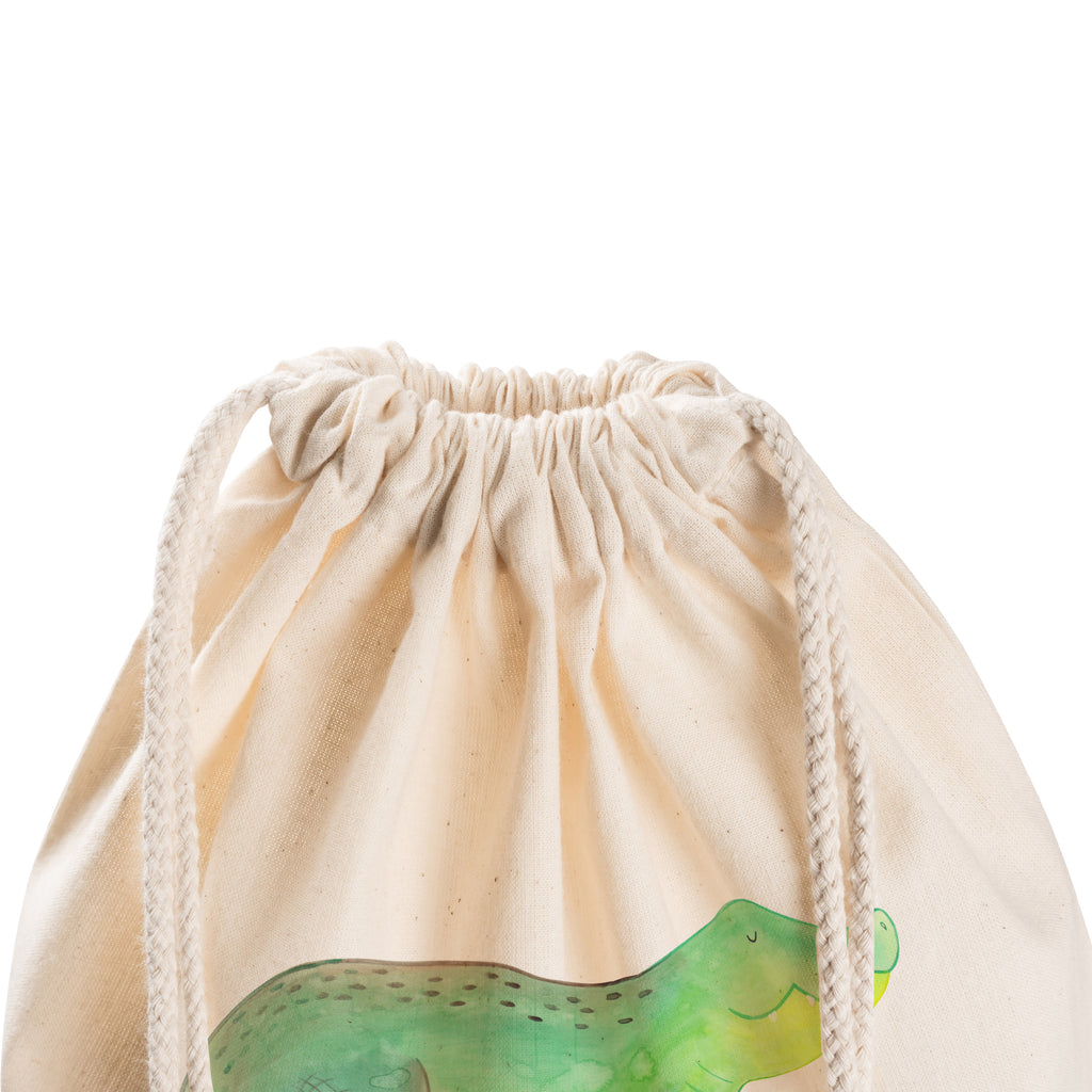 Sportbeutel Krokodil Turnbeutel, Beutel, Sporttasche, Tasche, Stoffbeutel, Meerestiere, Meer, Urlaub, Krokodil, Krokodile, verrückt sein, spontan sein, Abenteuerlust, Reiselust, Freundin, beste Freundin, Lieblingsmensch