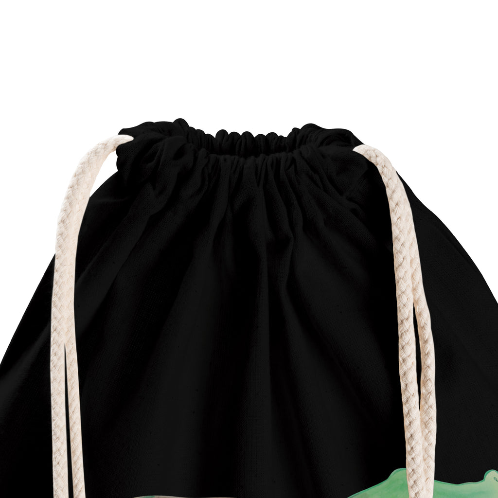 Sportbeutel Krokodil Turnbeutel, Beutel, Sporttasche, Tasche, Stoffbeutel, Meerestiere, Meer, Urlaub, Krokodil, Krokodile, verrückt sein, spontan sein, Abenteuerlust, Reiselust, Freundin, beste Freundin, Lieblingsmensch