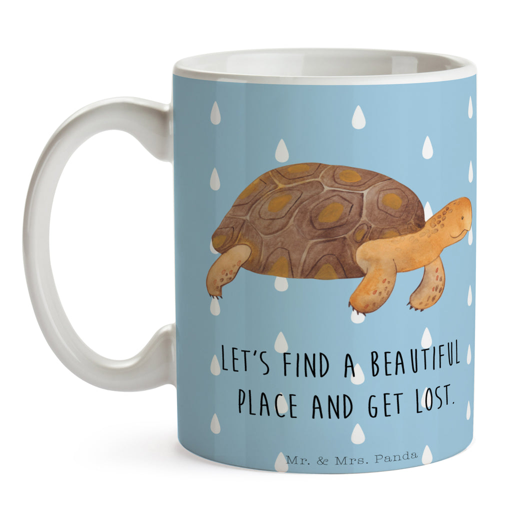Tasse Schildkröte marschiert Schildkröte, Schildkröten, get lost, Abenteuer, Reiselust, Inspiration, Neustart, Motivation, Lieblingsmensch	 Becher, Kaffeetasse, Kaffeebecher, Tee, Frühstück, Büro  Meerestiere, Meer, Urlaub