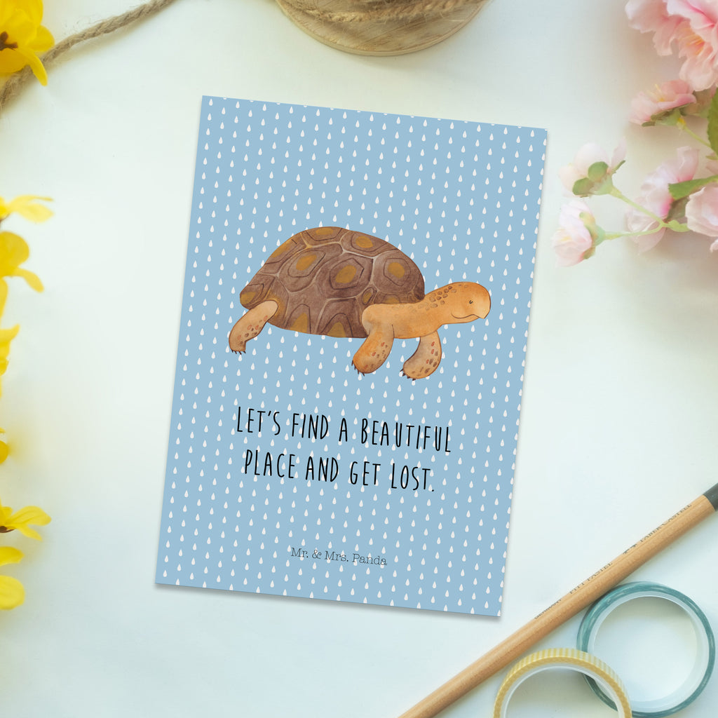 Postkarte Schildkröte marschiert Geschenkkarte, Grußkarte, Karte, Einladung, Ansichtskarte, Geburtstagskarte, Einladungskarte, Dankeskarte, Meerestiere, Meer, Urlaub, Schildkröte, Schildkröten, get lost, Abenteuer, Reiselust, Inspiration, Neustart, Motivation, Lieblingsmensch