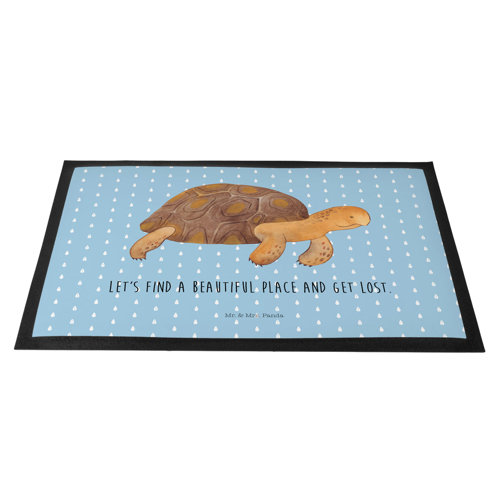 Fußmatte Schildkröte marschiert Schildkröte, Schildkröten, get lost, Abenteuer, Reiselust, Inspiration, Neustart, Motivation, Lieblingsmensch	 Türvorleger, Schmutzmatte, Fußabtreter, Matte, Schmutzfänger, Fußabstreifer, Schmutzfangmatte, Türmatte, Motivfußmatte,  Haustürmatte, Vorleger  Meerestiere, Meer, Urlaub