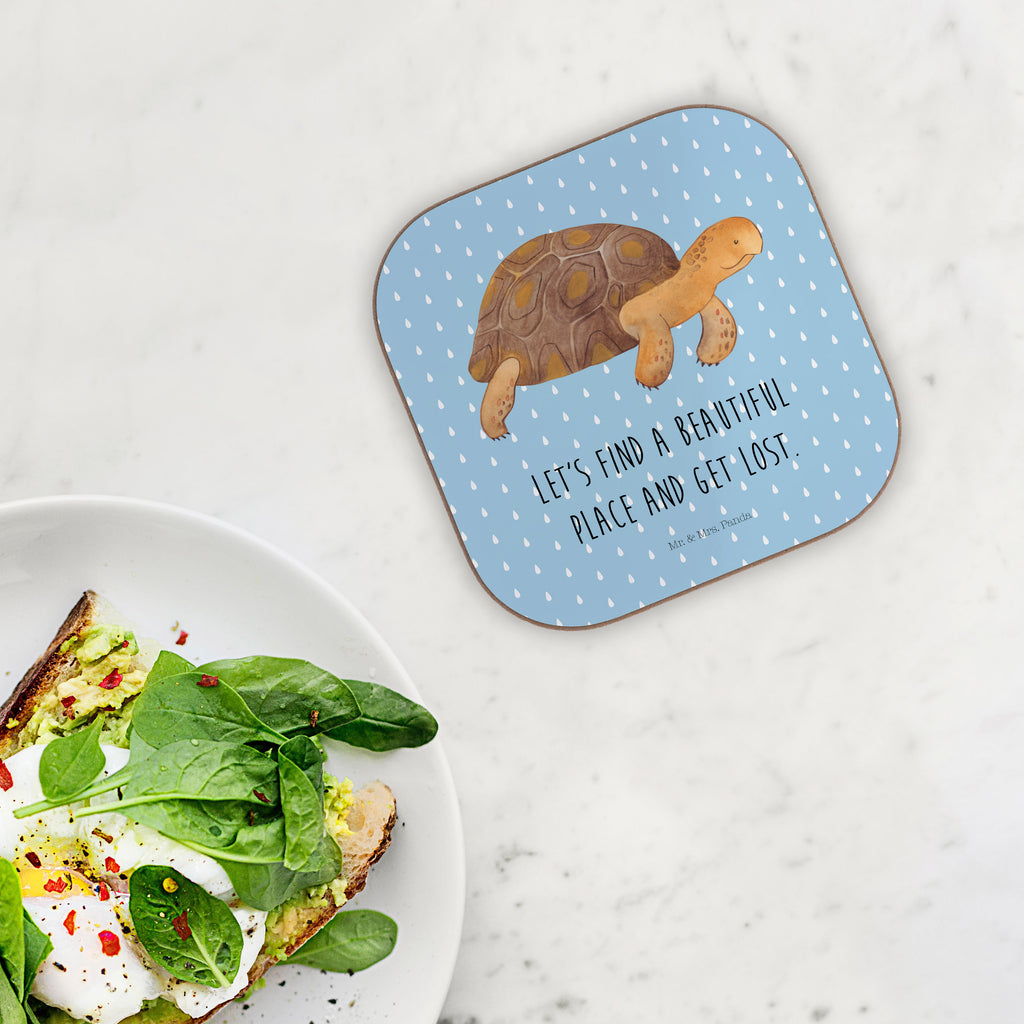 Quadratische Untersetzer Schildkröte marschiert Bierdeckel, Glasuntersetzer, Untersetzer Gläser, Getränkeuntersetzer, Meerestiere, Meer, Urlaub, Schildkröte, Schildkröten, get lost, Abenteuer, Reiselust, Inspiration, Neustart, Motivation, Lieblingsmensch