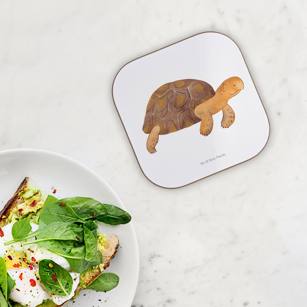 Quadratische Untersetzer Schildkröte marschiert Bierdeckel, Glasuntersetzer, Untersetzer Gläser, Getränkeuntersetzer, Meerestiere, Meer, Urlaub, Schildkröte, Schildkröten, get lost, Abenteuer, Reiselust, Inspiration, Neustart, Motivation, Lieblingsmensch