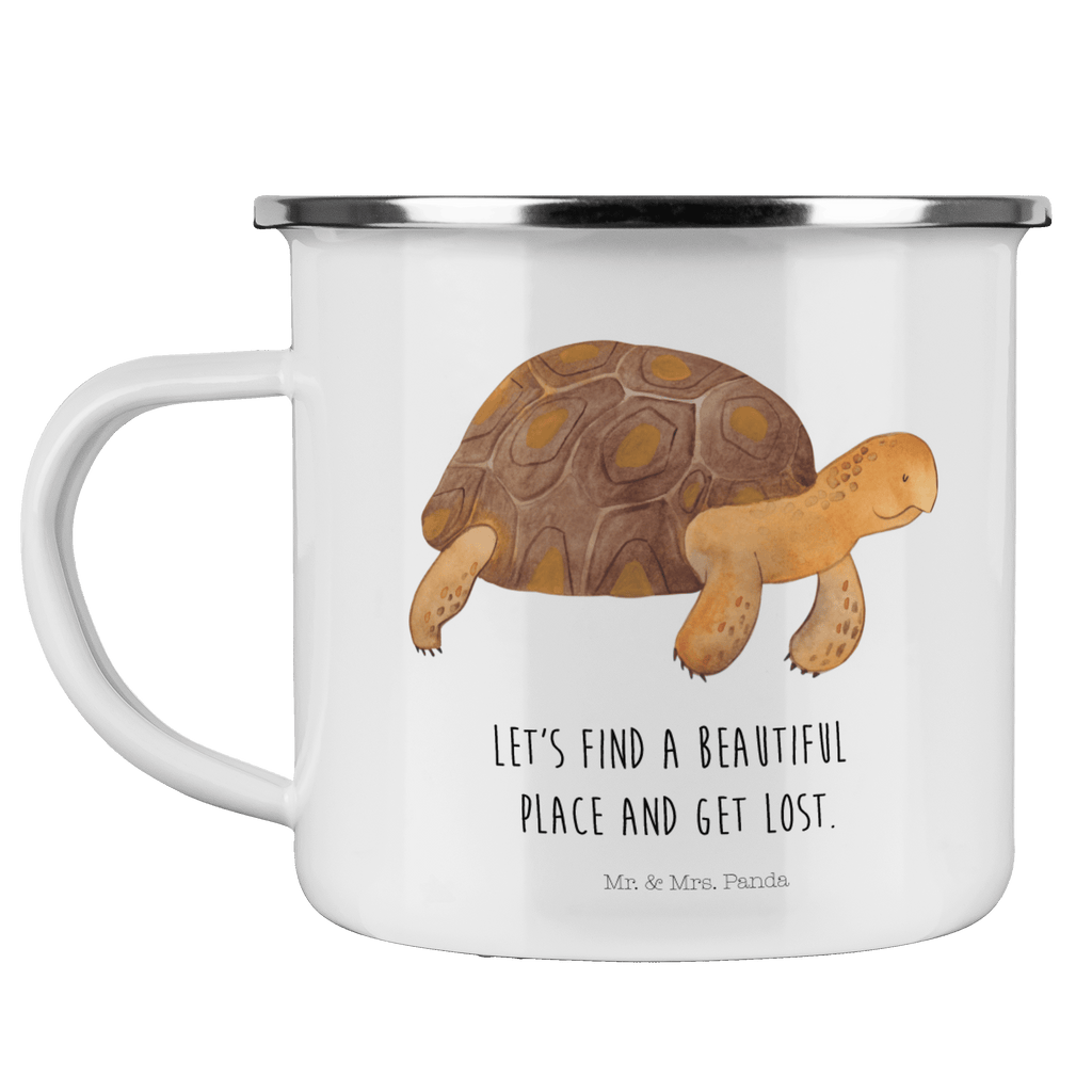 Camping Emaille Tasse Schildkröte marschiert Campingtasse, Trinkbecher, Metalltasse, Outdoor Tasse, Emaille Trinkbecher, Blechtasse Outdoor, Emaille Campingbecher, Edelstahl Trinkbecher, Metalltasse für Camping, Kaffee Blechtasse, Camping Tasse Metall, Meerestiere, Meer, Urlaub, Schildkröte, Schildkröten, get lost, Abenteuer, Reiselust, Inspiration, Neustart, Motivation, Lieblingsmensch