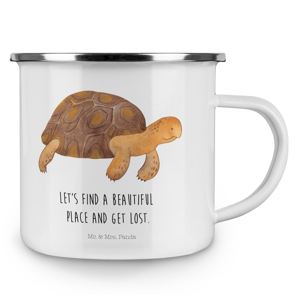 Camping Emaille Tasse Schildkröte marschiert Campingtasse, Trinkbecher, Metalltasse, Outdoor Tasse, Emaille Trinkbecher, Blechtasse Outdoor, Emaille Campingbecher, Edelstahl Trinkbecher, Metalltasse für Camping, Kaffee Blechtasse, Camping Tasse Metall, Meerestiere, Meer, Urlaub, Schildkröte, Schildkröten, get lost, Abenteuer, Reiselust, Inspiration, Neustart, Motivation, Lieblingsmensch