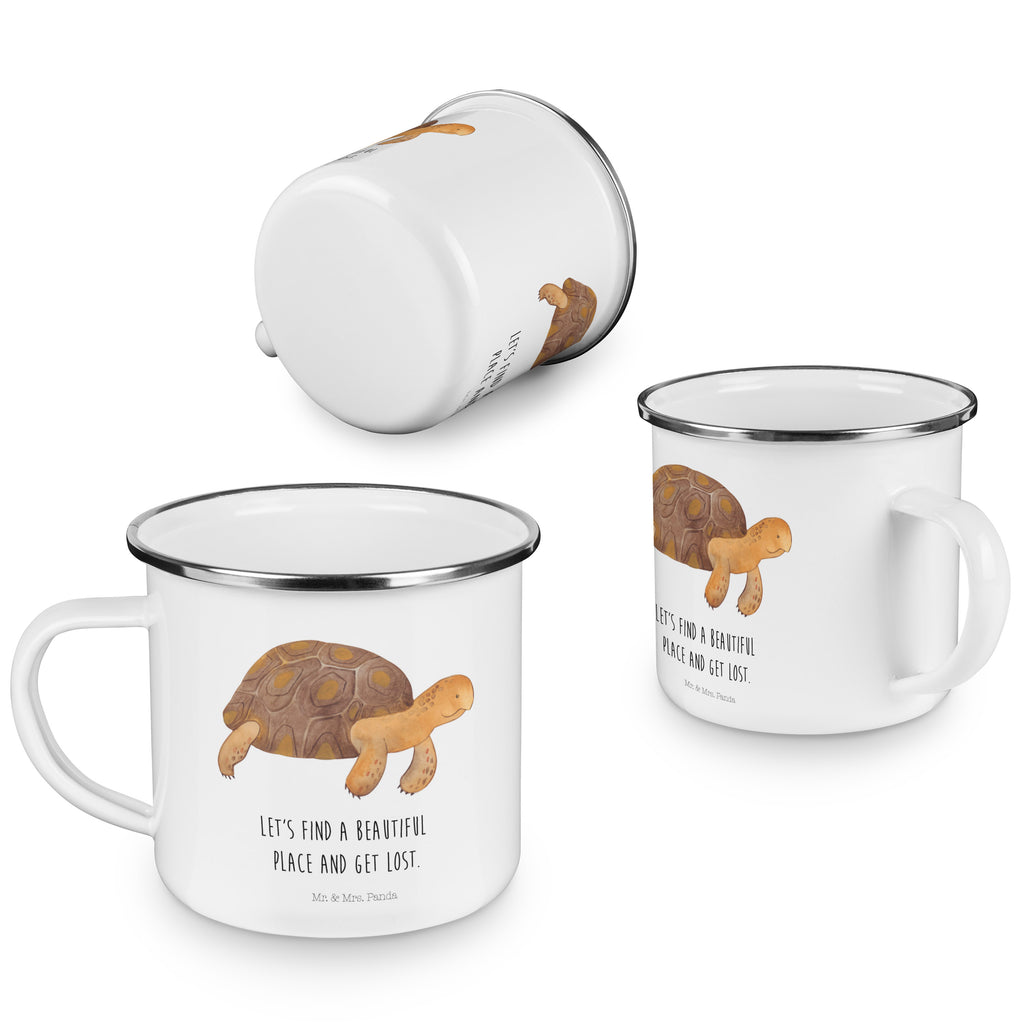 Camping Emaille Tasse Schildkröte marschiert Campingtasse, Trinkbecher, Metalltasse, Outdoor Tasse, Emaille Trinkbecher, Blechtasse Outdoor, Emaille Campingbecher, Edelstahl Trinkbecher, Metalltasse für Camping, Kaffee Blechtasse, Camping Tasse Metall, Meerestiere, Meer, Urlaub, Schildkröte, Schildkröten, get lost, Abenteuer, Reiselust, Inspiration, Neustart, Motivation, Lieblingsmensch