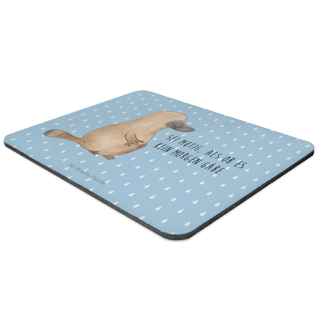 Mauspad Schnabeltier mutig Mousepad, Computer zubehör, Büroausstattung, PC Zubehör, Arbeitszimmer, Mauspad, Einzigartiges Mauspad, Designer Mauspad, Meerestiere, Meer, Urlaub, Schnabeltier, Mut, mutig, Lebensweisheit, Schnabeltiere, Motivation, Training, Büro, Arbeit, Neuanfang, Neustart, Weltreise, Raodtrip