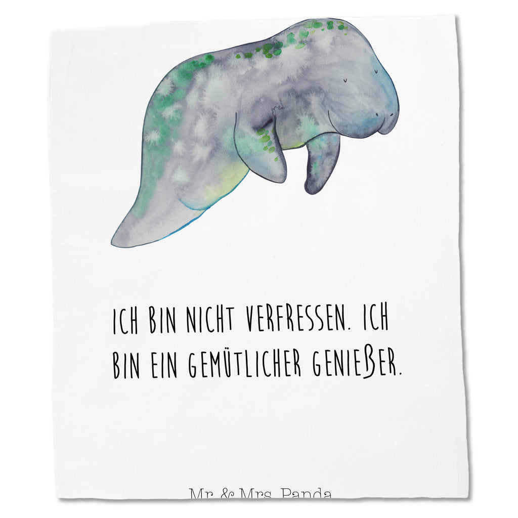 Tragetasche Seekuh chillt Beuteltasche, Beutel, Einkaufstasche, Jutebeutel, Stoffbeutel, Meerestiere, Meer, Urlaub, Seekuh, Seekühe, Diät, Abnehmen, Zucker, Diätwahn, Essen, Süßigkeiten