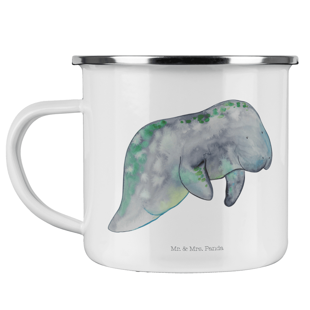 Camping Emaille Tasse Seekuh chillt Campingtasse, Trinkbecher, Metalltasse, Outdoor Tasse, Emaille Trinkbecher, Blechtasse Outdoor, Emaille Campingbecher, Edelstahl Trinkbecher, Metalltasse für Camping, Kaffee Blechtasse, Camping Tasse Metall, Meerestiere, Meer, Urlaub, Seekuh, Seekühe, Diät, Abnehmen, Zucker, Diätwahn, Essen, Süßigkeiten