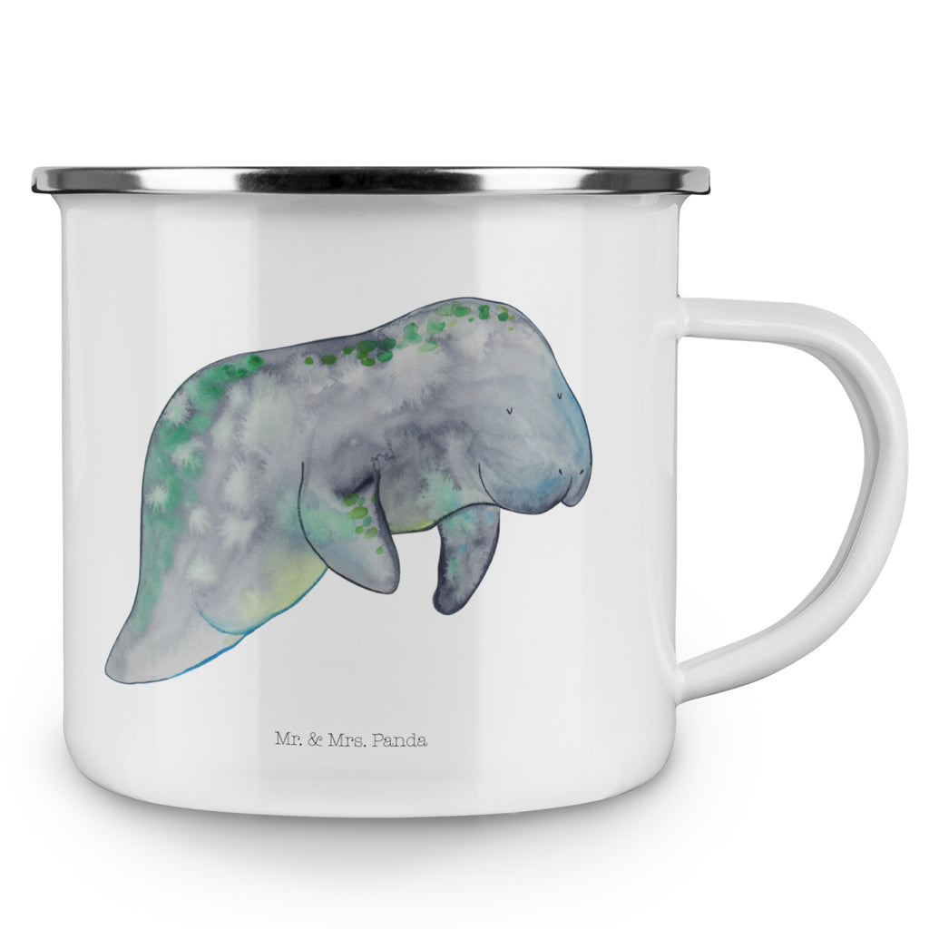 Camping Emaille Tasse Seekuh chillt Campingtasse, Trinkbecher, Metalltasse, Outdoor Tasse, Emaille Trinkbecher, Blechtasse Outdoor, Emaille Campingbecher, Edelstahl Trinkbecher, Metalltasse für Camping, Kaffee Blechtasse, Camping Tasse Metall, Meerestiere, Meer, Urlaub, Seekuh, Seekühe, Diät, Abnehmen, Zucker, Diätwahn, Essen, Süßigkeiten