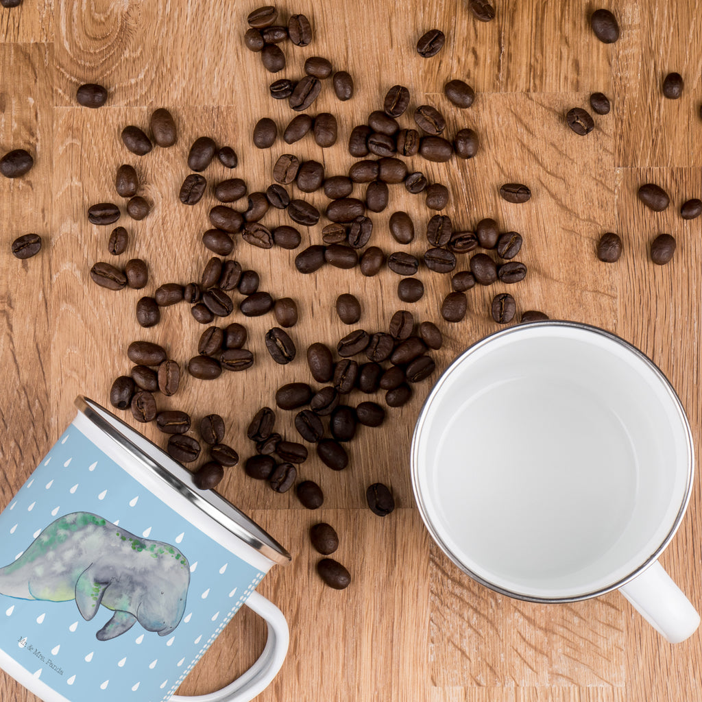 Camping Emaille Tasse Seekuh chillt Campingtasse, Trinkbecher, Metalltasse, Outdoor Tasse, Emaille Trinkbecher, Blechtasse Outdoor, Emaille Campingbecher, Edelstahl Trinkbecher, Metalltasse für Camping, Kaffee Blechtasse, Camping Tasse Metall, Meerestiere, Meer, Urlaub, Seekuh, Seekühe, Diät, Abnehmen, Zucker, Diätwahn, Essen, Süßigkeiten