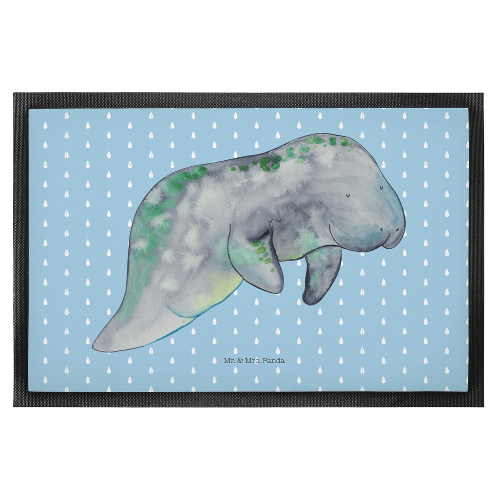 Fußmatte Seekuh chillt Seekuh, Seekühe, Diät, Abnehmen, Zucker, Diätwahn, Essen, Süßigkeiten Türvorleger, Schmutzmatte, Fußabtreter, Matte, Schmutzfänger, Fußabstreifer, Schmutzfangmatte, Türmatte, Motivfußmatte,  Haustürmatte, Vorleger  Meerestiere, Meer, Urlaub