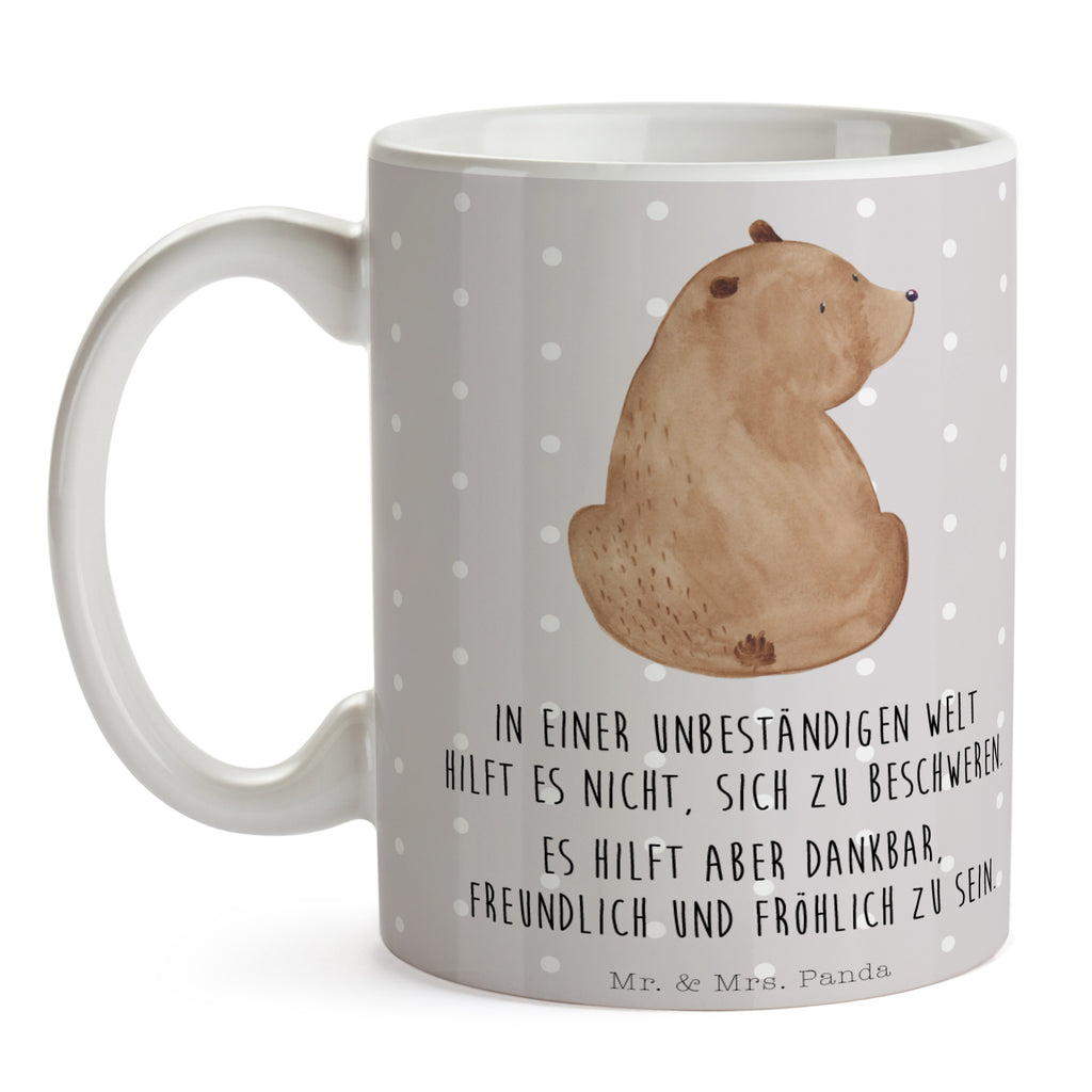 Tasse Bär Schulterblick Bär, Selbstachtung, Weltansicht, Motivation, Bären, Bärenliebe, Weisheit  Becher, Kaffeetasse, Kaffeebecher, Tee, Frühstück, Büro  Bär, Teddy, Teddybär