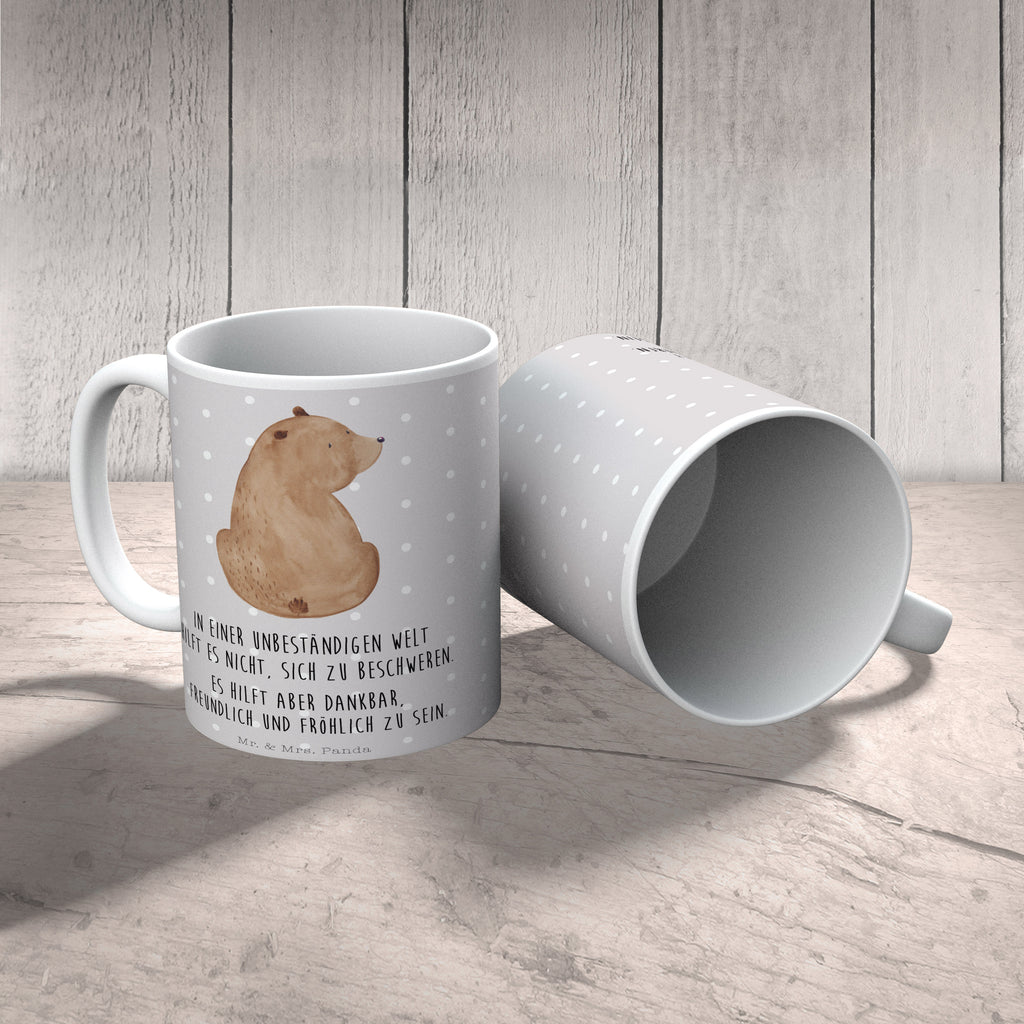 Tasse Bär Schulterblick Bär, Selbstachtung, Weltansicht, Motivation, Bären, Bärenliebe, Weisheit  Becher, Kaffeetasse, Kaffeebecher, Tee, Frühstück, Büro  Bär, Teddy, Teddybär