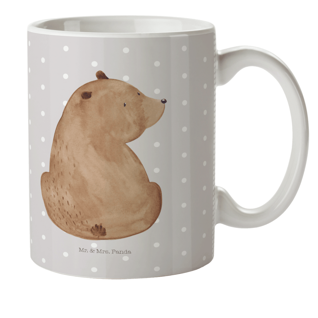 Kindertasse Bär Schulterblick Kunststoff Tasse, Kindergarten, Tasse, Trinkbecher, Camping Becher, Kaffeetasse, Kunststoffbecher, Kindergartenbecher, Outdoorgeschirr, Kunststoffgeschirr, Reisebecher, Reisetasse, Kinderbecher, Bär, Teddy, Teddybär, Selbstachtung, Weltansicht, Motivation, Bären, Bärenliebe, Weisheit