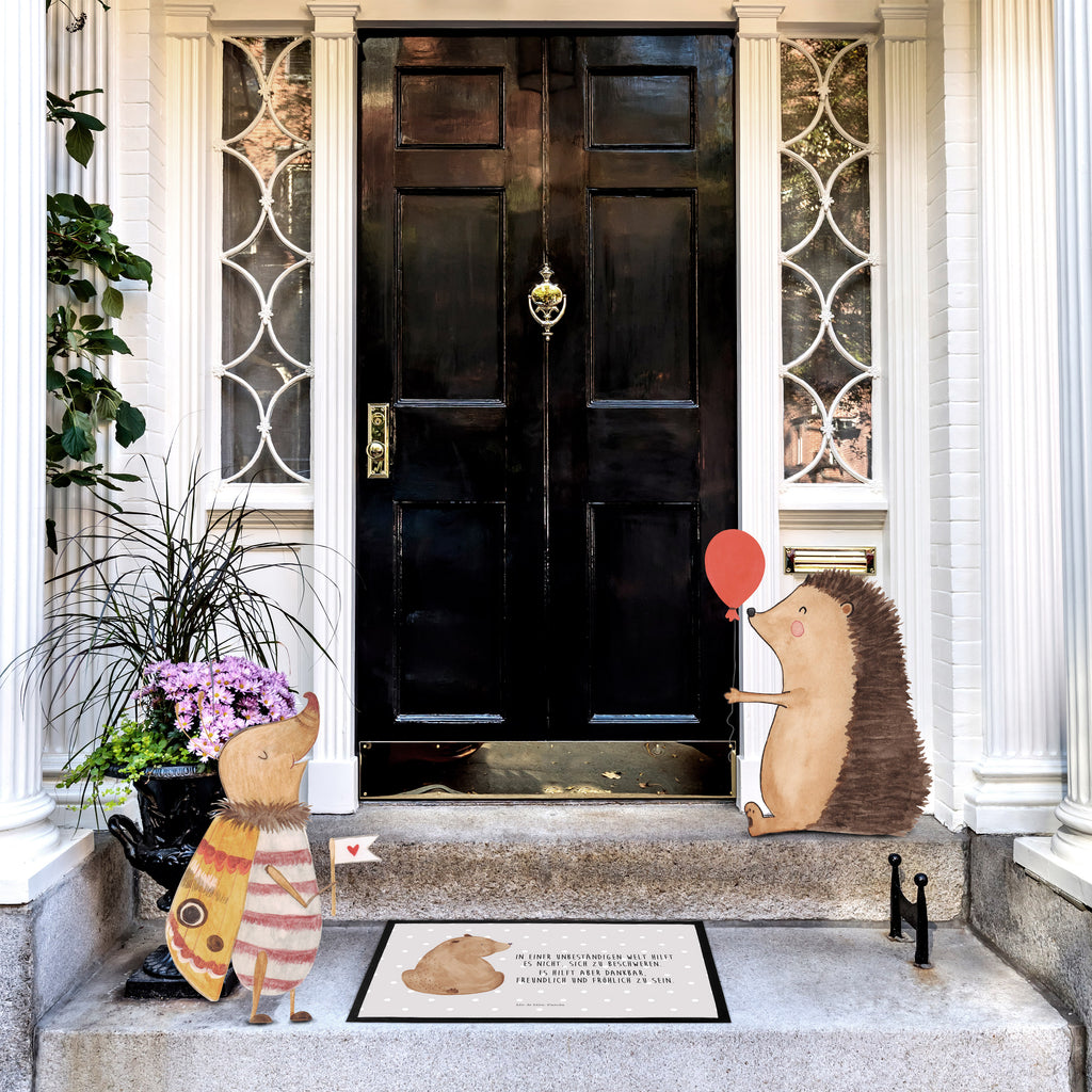 Fußmatte Bär Schulterblick Bär, Selbstachtung, Weltansicht, Motivation, Bären, Bärenliebe, Weisheit  Türvorleger, Schmutzmatte, Fußabtreter, Matte, Schmutzfänger, Fußabstreifer, Schmutzfangmatte, Türmatte, Motivfußmatte,  Haustürmatte, Vorleger  Bär, Teddy, Teddybär