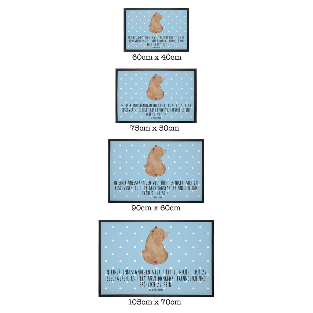 Fußmatte Bär Schulterblick Bär, Selbstachtung, Weltansicht, Motivation, Bären, Bärenliebe, Weisheit  Türvorleger, Schmutzmatte, Fußabtreter, Matte, Schmutzfänger, Fußabstreifer, Schmutzfangmatte, Türmatte, Motivfußmatte,  Haustürmatte, Vorleger  Bär, Teddy, Teddybär