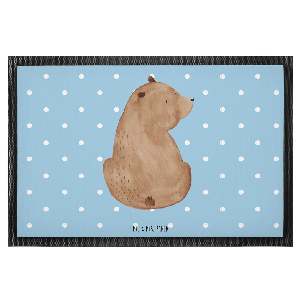 Fußmatte Bär Schulterblick Bär, Selbstachtung, Weltansicht, Motivation, Bären, Bärenliebe, Weisheit  Türvorleger, Schmutzmatte, Fußabtreter, Matte, Schmutzfänger, Fußabstreifer, Schmutzfangmatte, Türmatte, Motivfußmatte,  Haustürmatte, Vorleger  Bär, Teddy, Teddybär