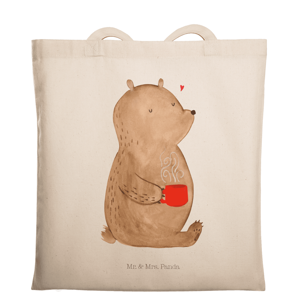 Tragetasche Bär Kaffee Beuteltasche, Beutel, Einkaufstasche, Jutebeutel, Stoffbeutel, Bär, Teddy, Teddybär, Kaffee, Coffee, Bären, guten Morgen, Morgenroutine, Welt erobern, Welt retten, Motivation