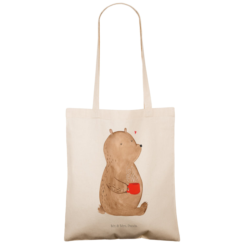 Tragetasche Bär Kaffee Beuteltasche, Beutel, Einkaufstasche, Jutebeutel, Stoffbeutel, Bär, Teddy, Teddybär, Kaffee, Coffee, Bären, guten Morgen, Morgenroutine, Welt erobern, Welt retten, Motivation