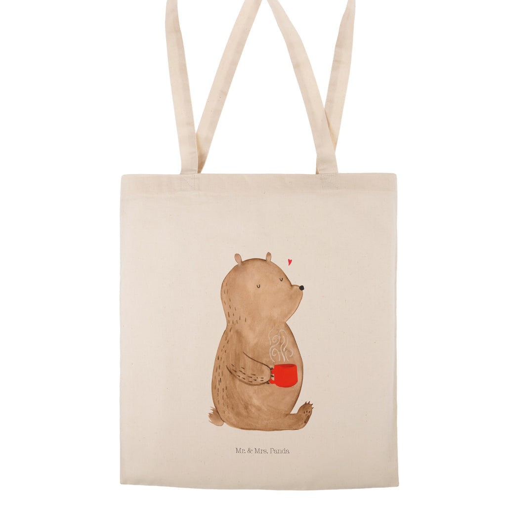 Tragetasche Bär Kaffee Beuteltasche, Beutel, Einkaufstasche, Jutebeutel, Stoffbeutel, Bär, Teddy, Teddybär, Kaffee, Coffee, Bären, guten Morgen, Morgenroutine, Welt erobern, Welt retten, Motivation