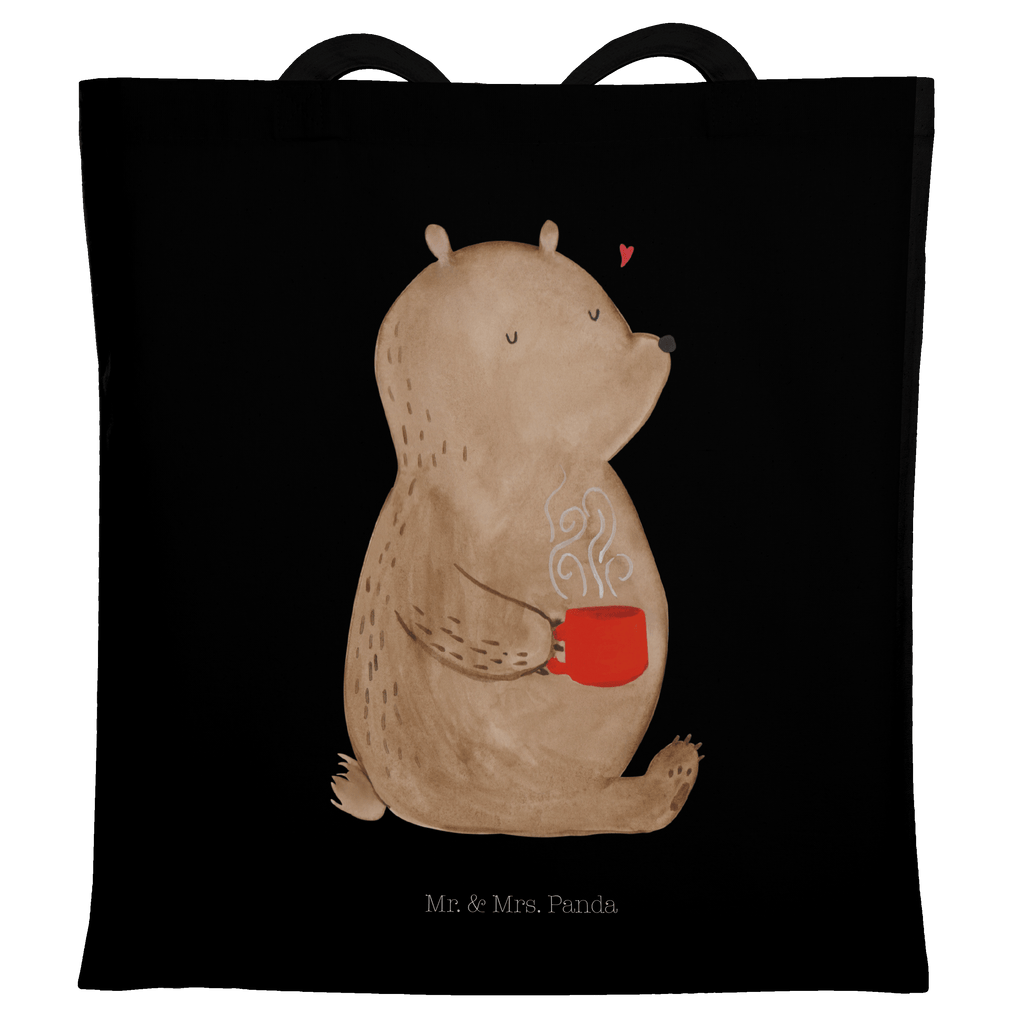 Tragetasche Bär Kaffee Beuteltasche, Beutel, Einkaufstasche, Jutebeutel, Stoffbeutel, Bär, Teddy, Teddybär, Kaffee, Coffee, Bären, guten Morgen, Morgenroutine, Welt erobern, Welt retten, Motivation