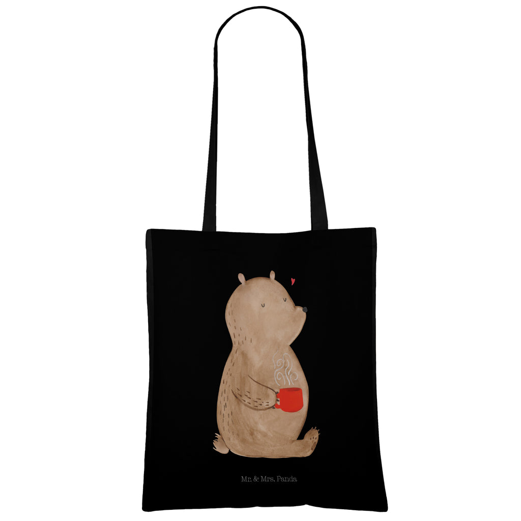 Tragetasche Bär Kaffee Beuteltasche, Beutel, Einkaufstasche, Jutebeutel, Stoffbeutel, Bär, Teddy, Teddybär, Kaffee, Coffee, Bären, guten Morgen, Morgenroutine, Welt erobern, Welt retten, Motivation