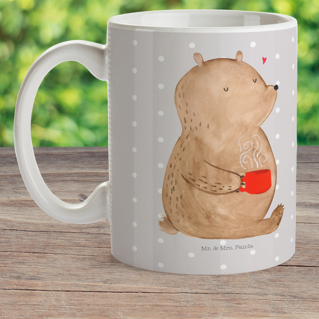 Kindertasse Bär Kaffee Kunststoff Tasse, Kindergarten, Tasse, Trinkbecher, Camping Becher, Kaffeetasse, Kunststoffbecher, Kindergartenbecher, Outdoorgeschirr, Kunststoffgeschirr, Reisebecher, Reisetasse, Kinderbecher, Bär, Teddy, Teddybär, Kaffee, Coffee, Bären, guten Morgen, Morgenroutine, Welt erobern, Welt retten, Motivation