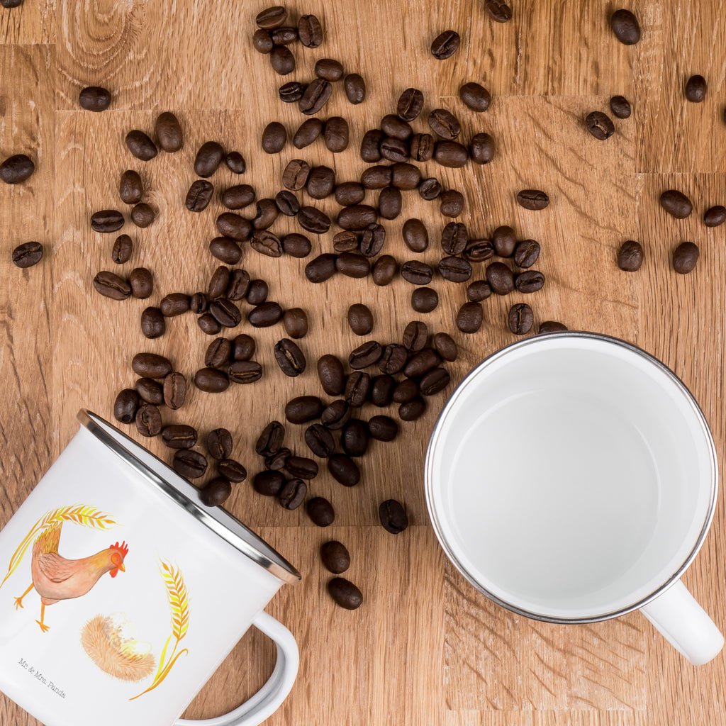 Camping Emaille Tasse Huhn stolz Campingtasse, Trinkbecher, Metalltasse, Outdoor Tasse, Emaille Trinkbecher, Blechtasse Outdoor, Emaille Campingbecher, Edelstahl Trinkbecher, Metalltasse für Camping, Kaffee Blechtasse, Camping Tasse Metall, Bauernhof, Hoftiere, Landwirt, Landwirtin, Hahn, Henne, Hühner, Eier, Hof, Landleben, Motivation, Geburt, Magie, Spruch, Schwangerschaft