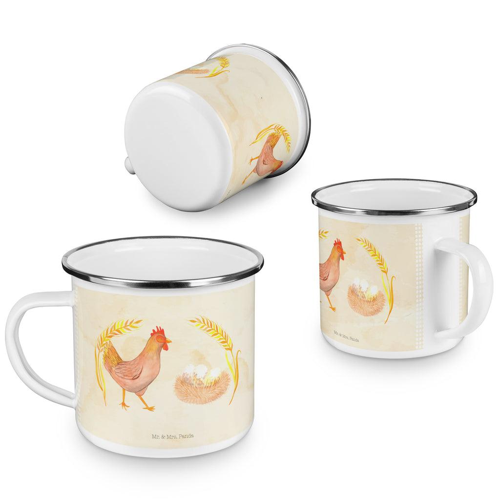 Camping Emaille Tasse Huhn stolz Campingtasse, Trinkbecher, Metalltasse, Outdoor Tasse, Emaille Trinkbecher, Blechtasse Outdoor, Emaille Campingbecher, Edelstahl Trinkbecher, Metalltasse für Camping, Kaffee Blechtasse, Camping Tasse Metall, Bauernhof, Hoftiere, Landwirt, Landwirtin, Hahn, Henne, Hühner, Eier, Hof, Landleben, Motivation, Geburt, Magie, Spruch, Schwangerschaft