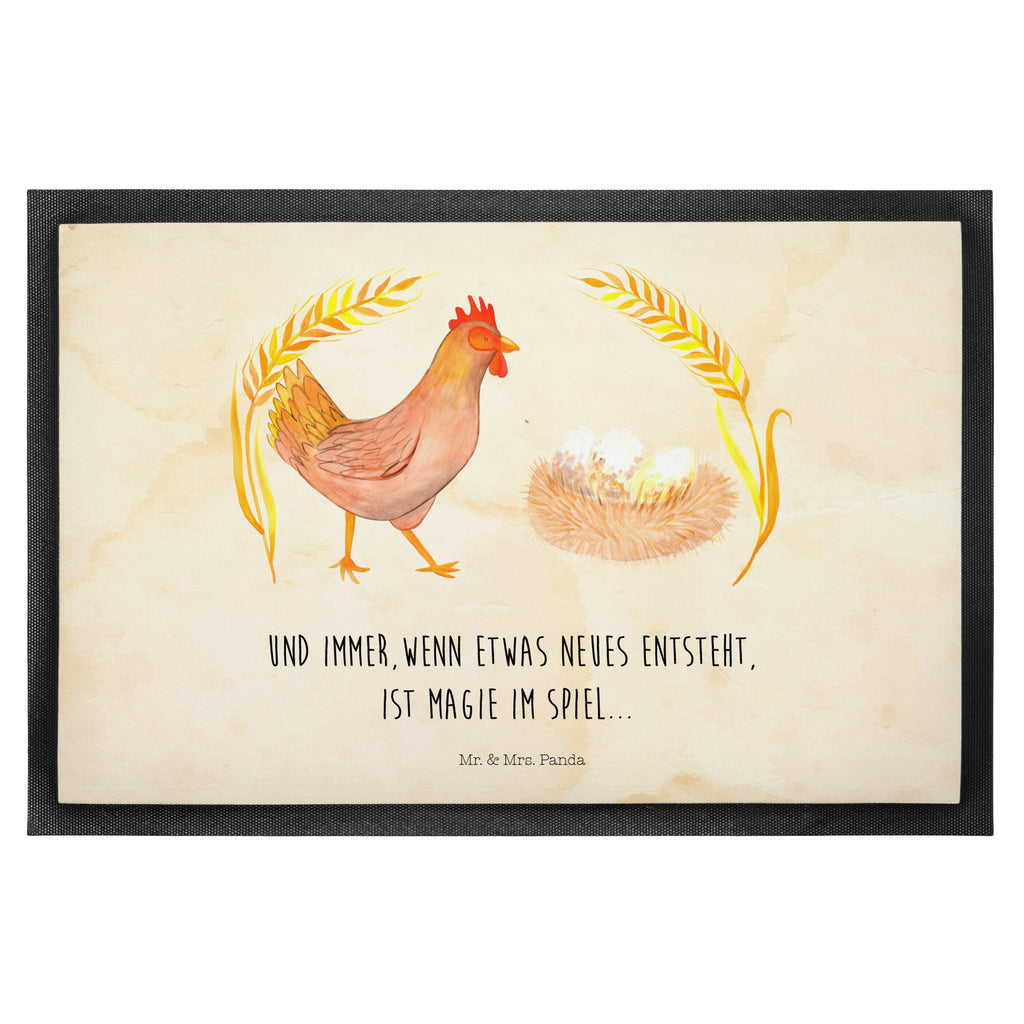 Fußmatte Huhn stolz Hahn, Henne, Hühner, Eier, Bauernhof, Hof, Landleben, Motivation, Geburt, Magie, Spruch, Schwangerschaft Türvorleger, Schmutzmatte, Fußabtreter, Matte, Schmutzfänger, Fußabstreifer, Schmutzfangmatte, Türmatte, Motivfußmatte,  Haustürmatte, Vorleger  Bauernhof, Hoftiere, Landwirt, Landwirtin
